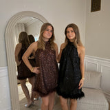 Thea Paillet Kjole - Sort - ByStenholt.dk