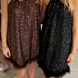 Thea Paillet Kjole - Sort - ByStenholt.dk