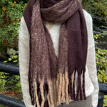 Tofarvede Tørklæde - Brun - ByStenholt.dk