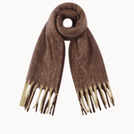 Tofarvede Tørklæde - Brun - ByStenholt.dk