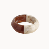 Tofarvet Chunky Bangle - Brun - ByStenholt.dk