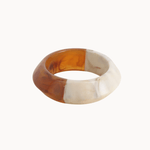 Tofarvet Chunky Bangle - Orange - ByStenholt.dk