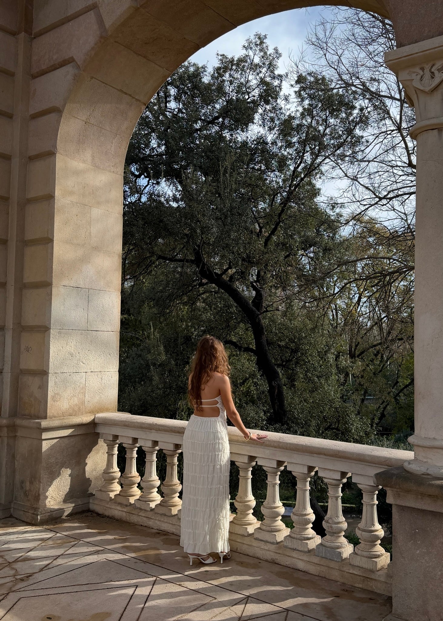 Valeria Mesh Maxi Kjole - Hvid - ByStenholt.dk