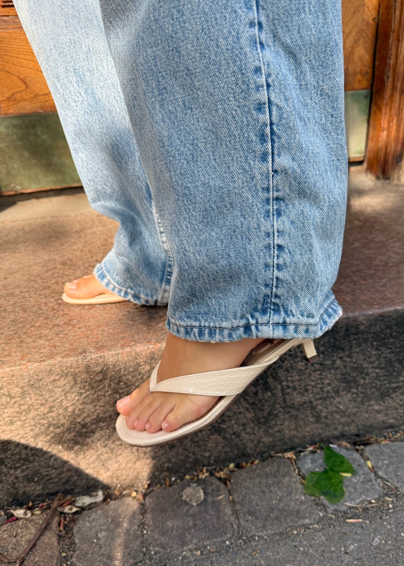 Vea Sandaler med Hæl - Beige - ByStenholt.dk