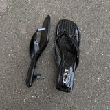 Vea Sandaler med Hæl - Sort - ByStenholt.dk