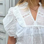 Venisa Top - Hvid - ByStenholt.dk