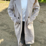 Victoria Lang Coat - Beige - ByStenholt.dk