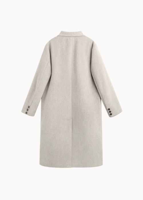Victoria Lang Coat - Beige - ByStenholt.dk
