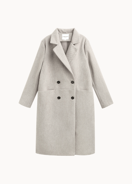 Victoria Lang Coat - Beige - ByStenholt.dk