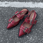 Zara Slingbacks - Rød - ByStenholt.dk