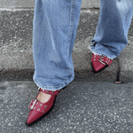 Zara Slingbacks - Rød - ByStenholt.dk